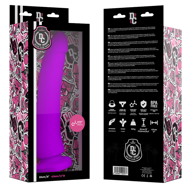 TOYS DILDO MEDICO LILLA IN SILICONE 23 CM O 4.5 CM - CHARME VIBE