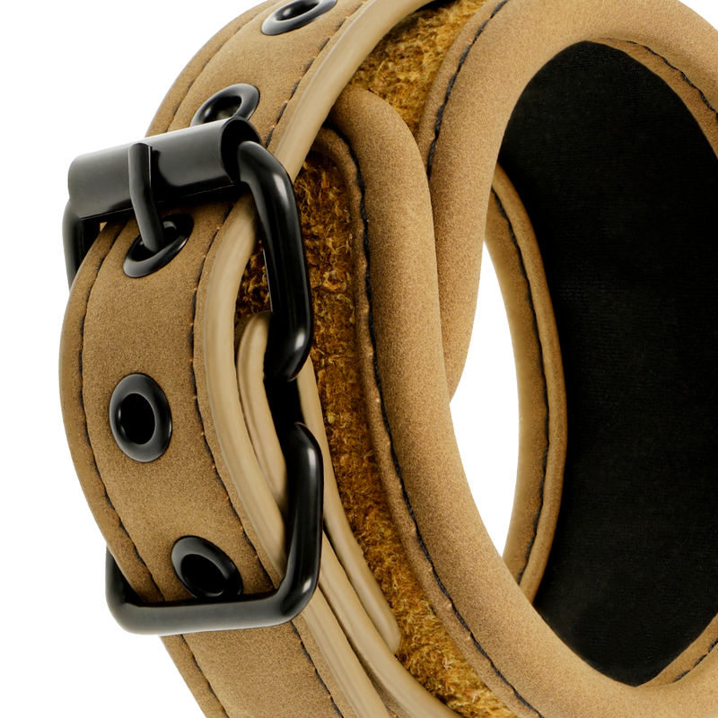 FETISH SUBMISSIVE ORIGEN - MANETTE VEGANE IN PELLE CON FODERA IN NEOPRENE - CHARME VIBE