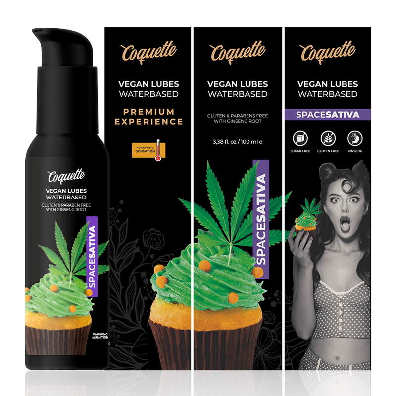 LUBRIFICANTE SATIVA VEGAN SPACE PREMIUM EXPERIENCE 100 ML - CHARME VIBE