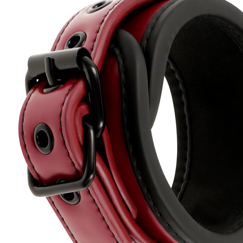 FETISH SUBMISSIVE DARK ROOM - MANETTE VEGAN IN PELLE CON FODERA IN NEOPRENE - CHARME VIBE