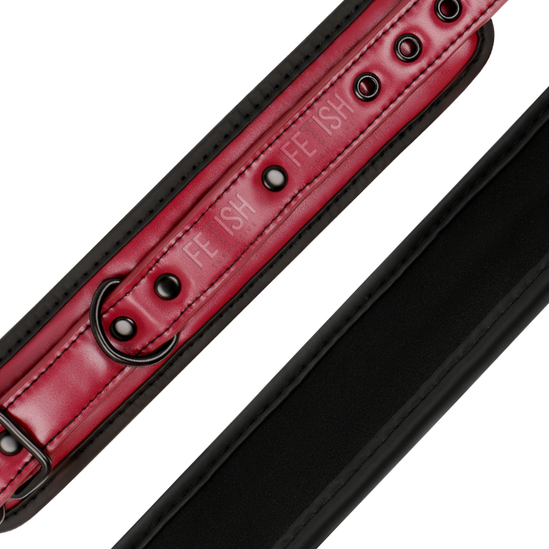 FETISH SUBMISSIVE DARK ROOM - MANETTE VEGAN IN PELLE CON FODERA IN NEOPRENE - CHARME VIBE