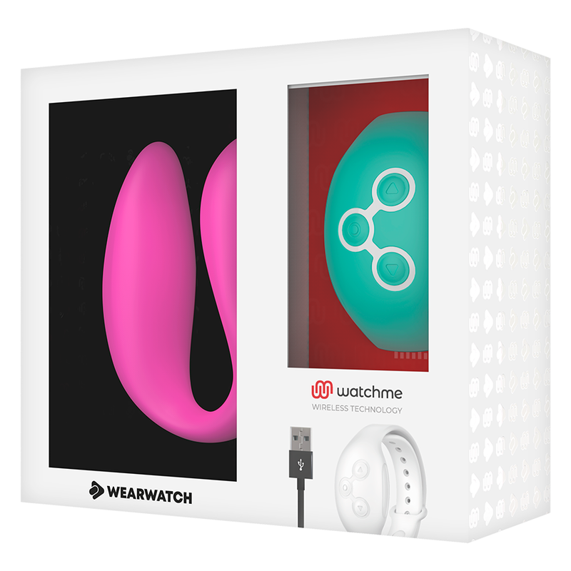 VIBRATORE WATCHME A DOPPIA TECNOLOGIA FUCSIA / ACQUA DI MARE - CHARME VIBE