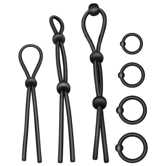 SET DI ANELLI PER IL PENE FLESSIBILI IN SILICONE 7 PEZZI - CHARME VIBE